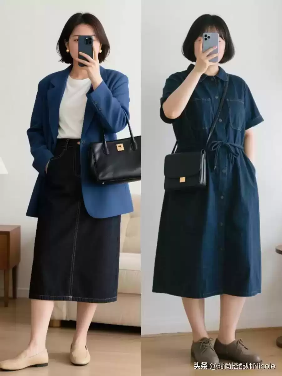 小个子微胖女生穿搭秘籍：130斤如何视觉增高10cm