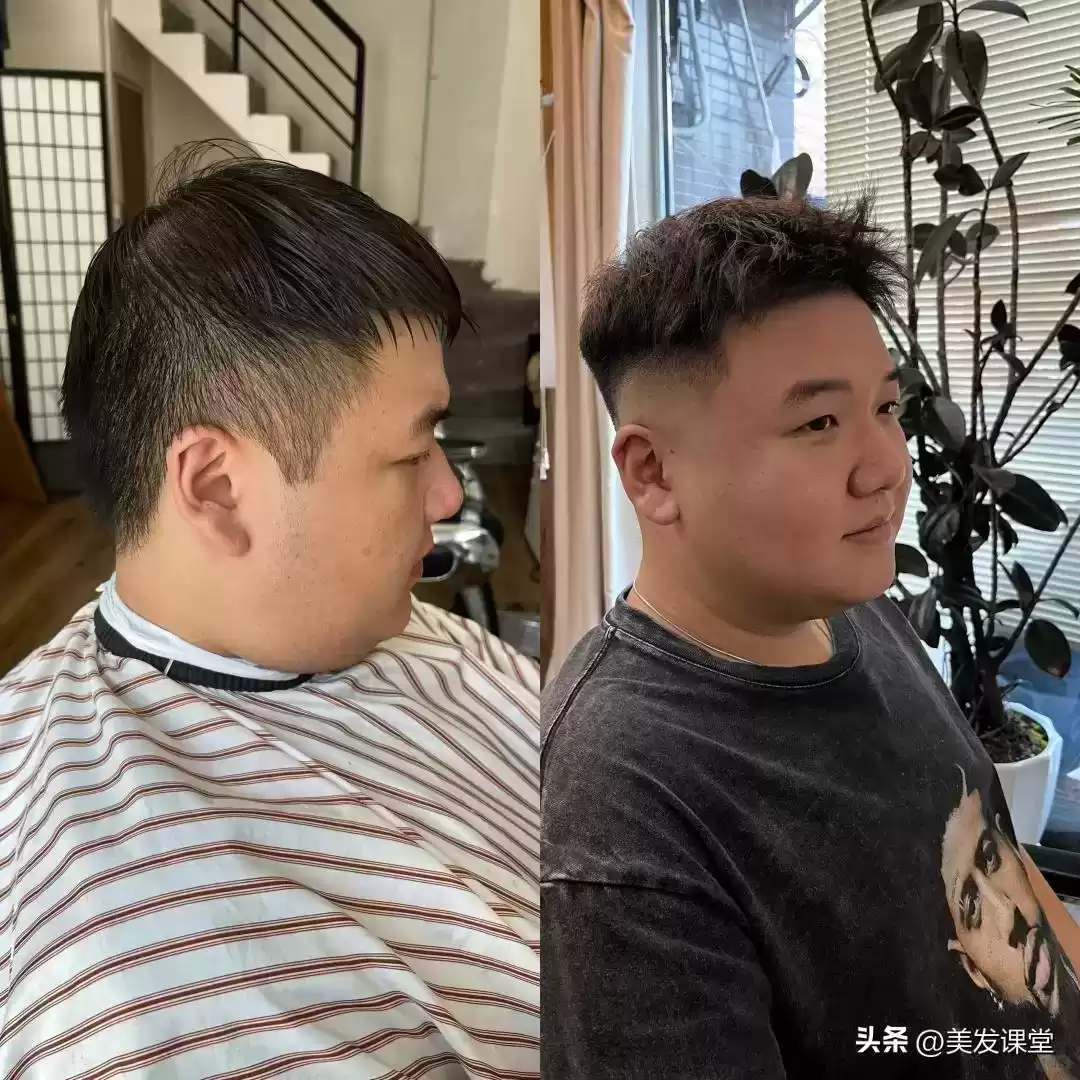 男胖子穿衣搭配 男胖子理什么发型？显脸小高级感全靠这几款，选对发型超级帅