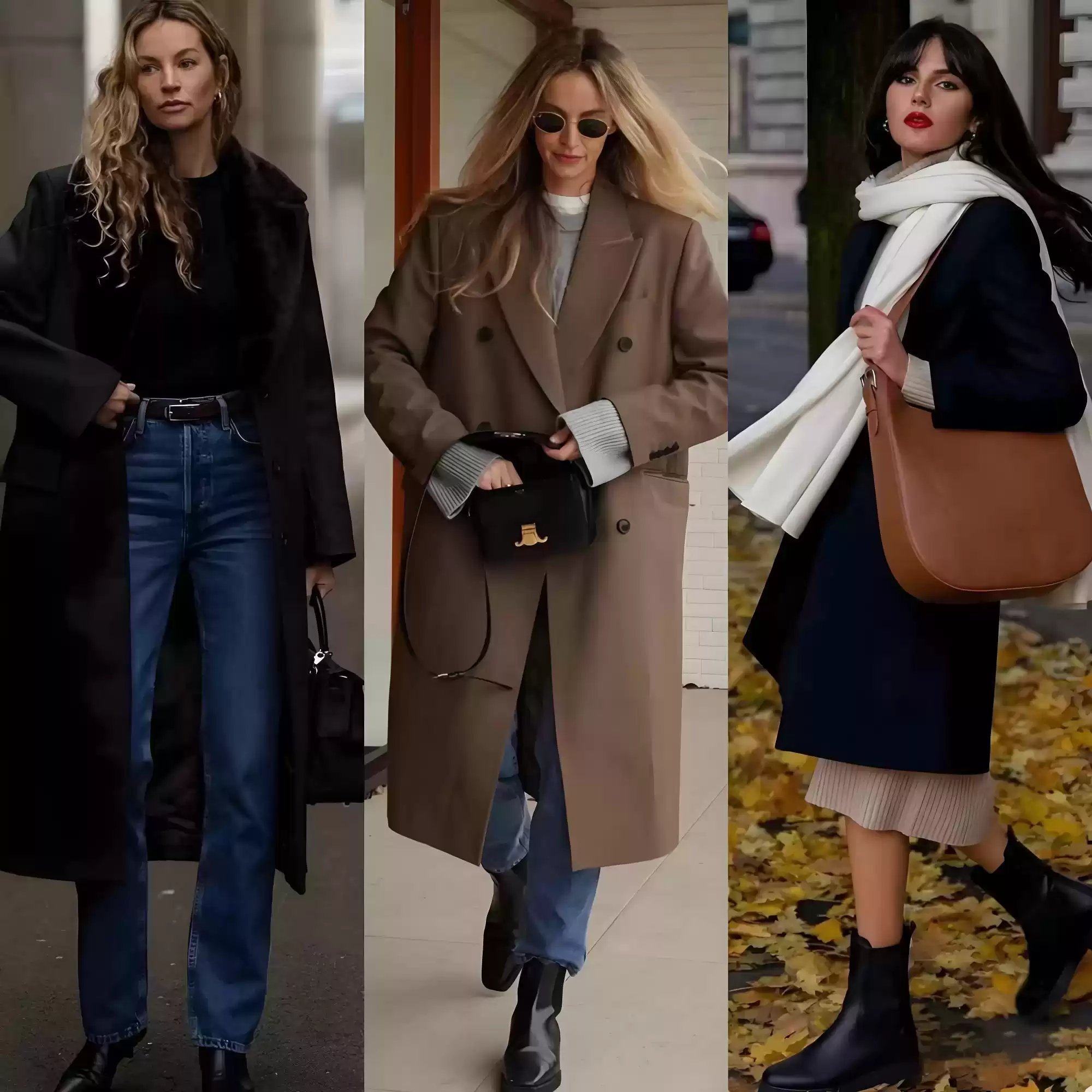 冬季女性穿搭指南：大衣与短靴的绝妙搭配，尽显高级时髦感