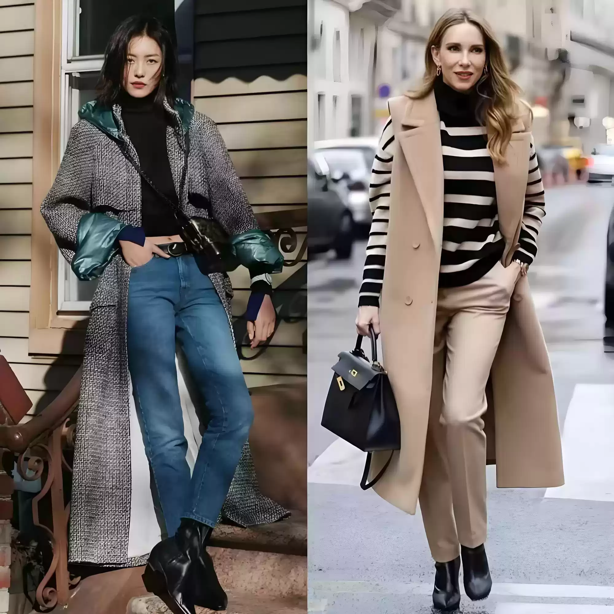 冬季女性穿搭指南：大衣与短靴的绝妙搭配，尽显高级时髦感