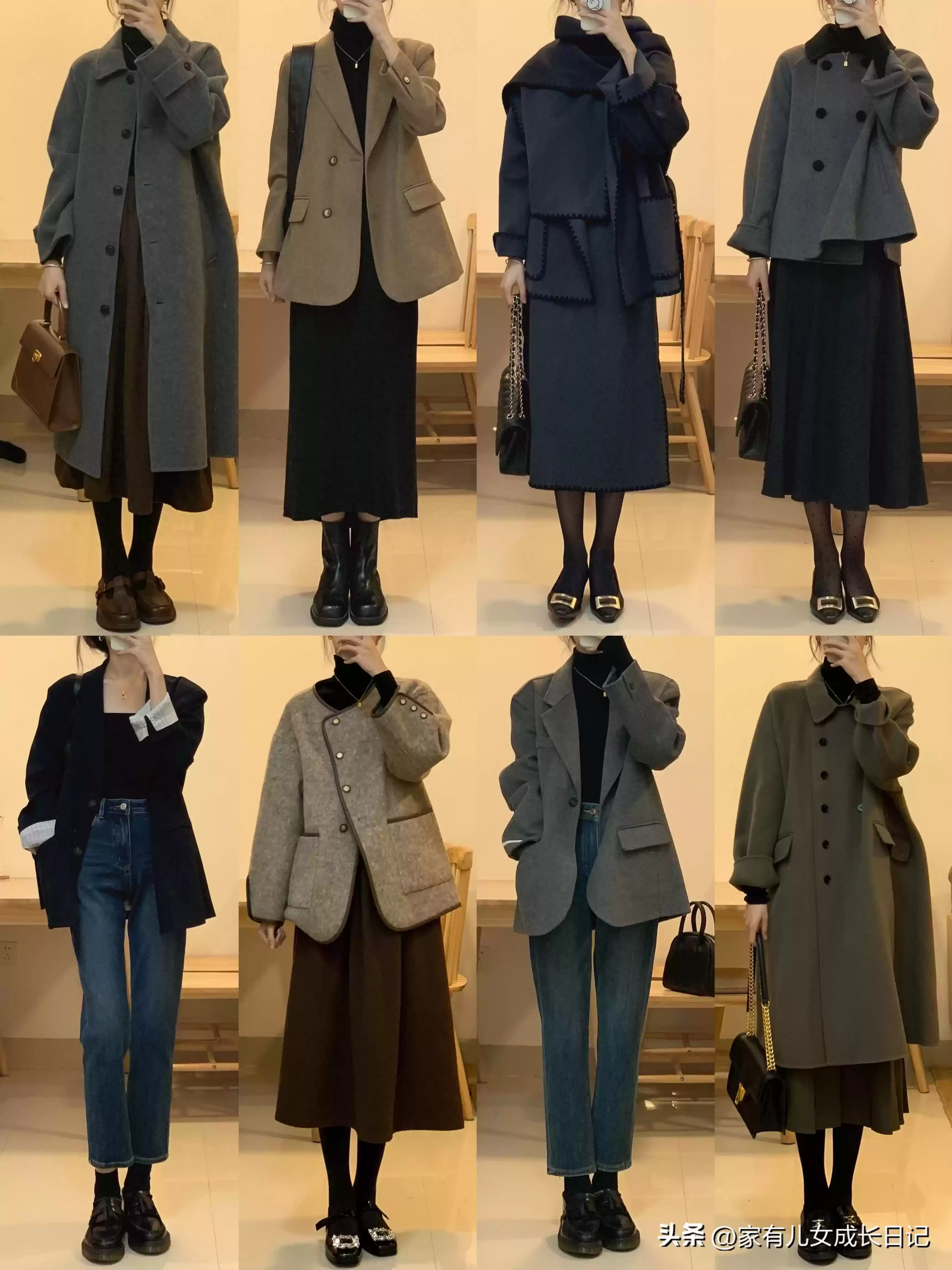 秋冬温柔实穿风穿搭指南：可爱到知性，每日不重样