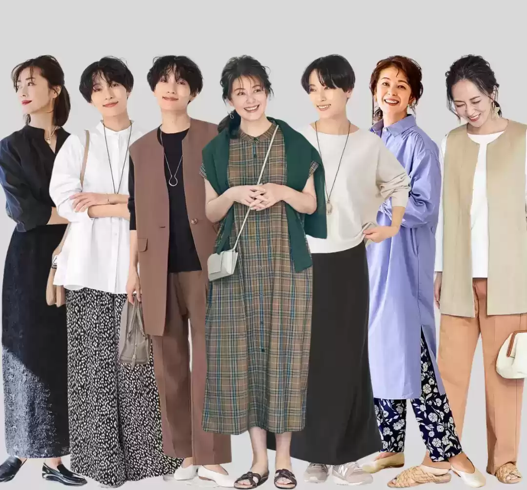 短发女孩穿搭秘诀：日本主妇的显高洋气造型解析