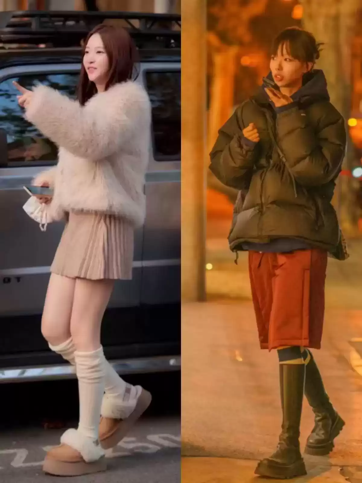 街拍穿衣搭配：看到上海街拍才明白，多露袜不露脚踝是普通人必学穿搭法