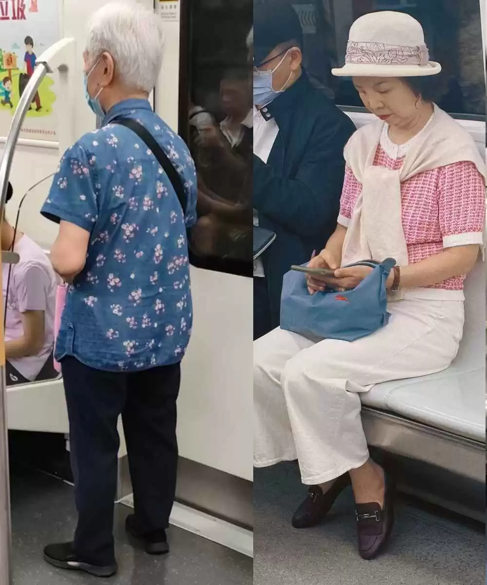上海地铁奶奶穿搭大揭秘:会穿与不会穿的差距到底有多大?