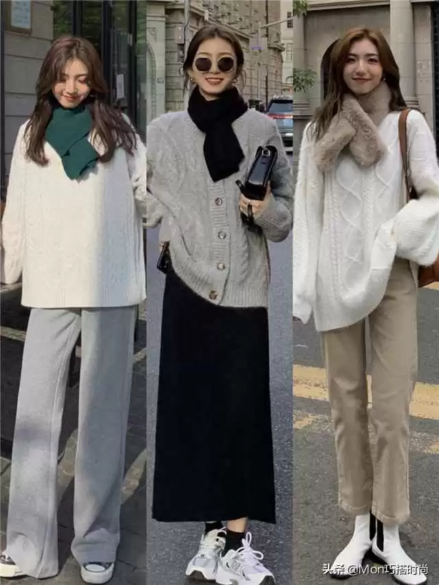 换季穿搭没头绪？快来get韩系小姐姐的9套毛衣搭配，时髦保暖又显瘦，美翻了！