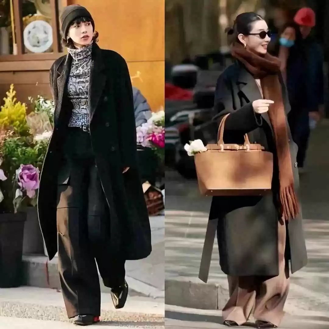 女生穿衣搭配群 被成都街拍惊艳了！“大衣+阔腿裤”搭配高级洋气，好看又保暖