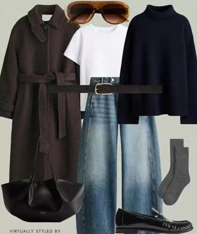 2018年秋冬穿搭新法则：9件基础款衣服混搭一周9套造型，时尚简单不重样