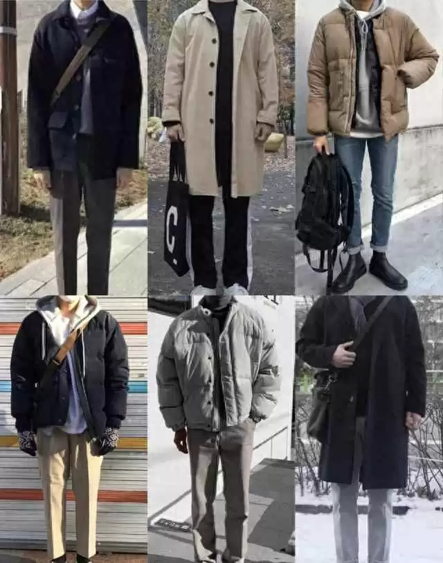 男生冬天穿衣搭配攻略：10套秋冬日常穿搭模板，上班逛街全搞定