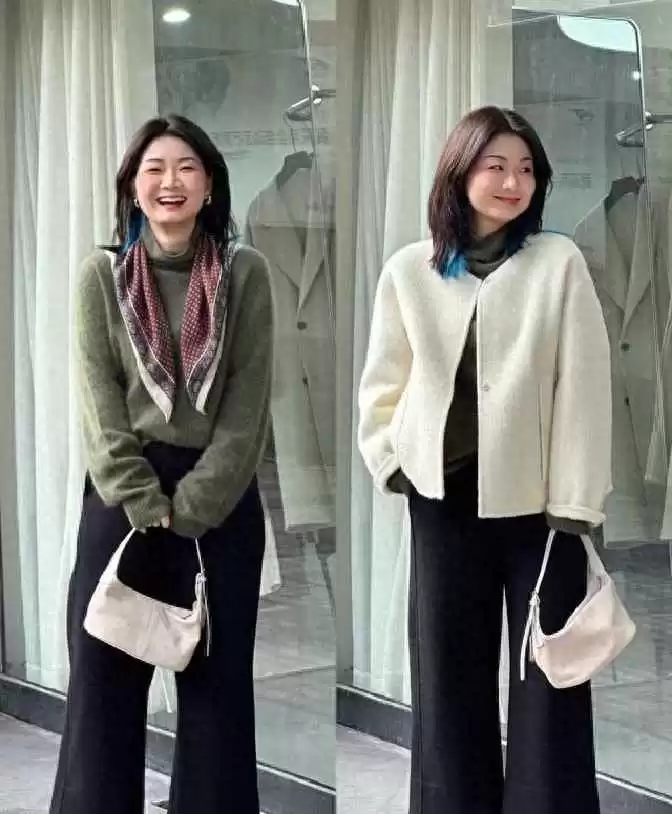 155cm微胖女生穿搭指南：矮个胯宽显高秘诀，第2招绝了！