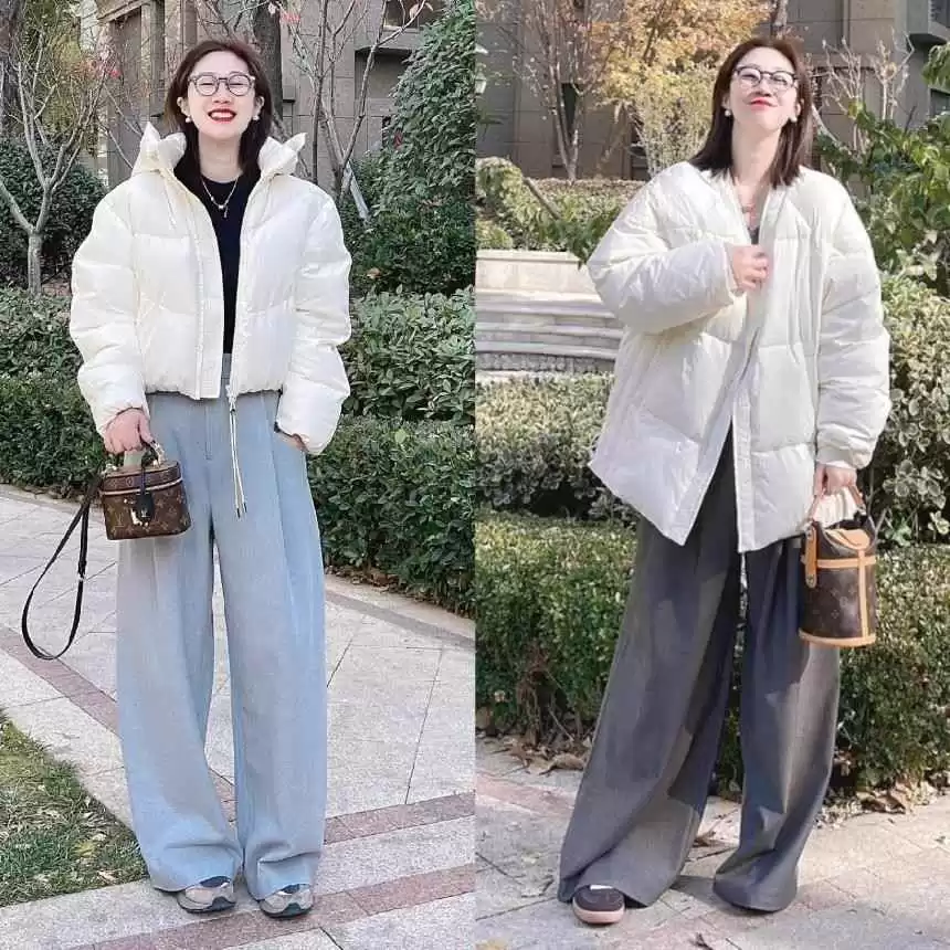 2023冬季潮流:40+女神必备的羽绒服阔腿裤和大衣卫衣穿搭术