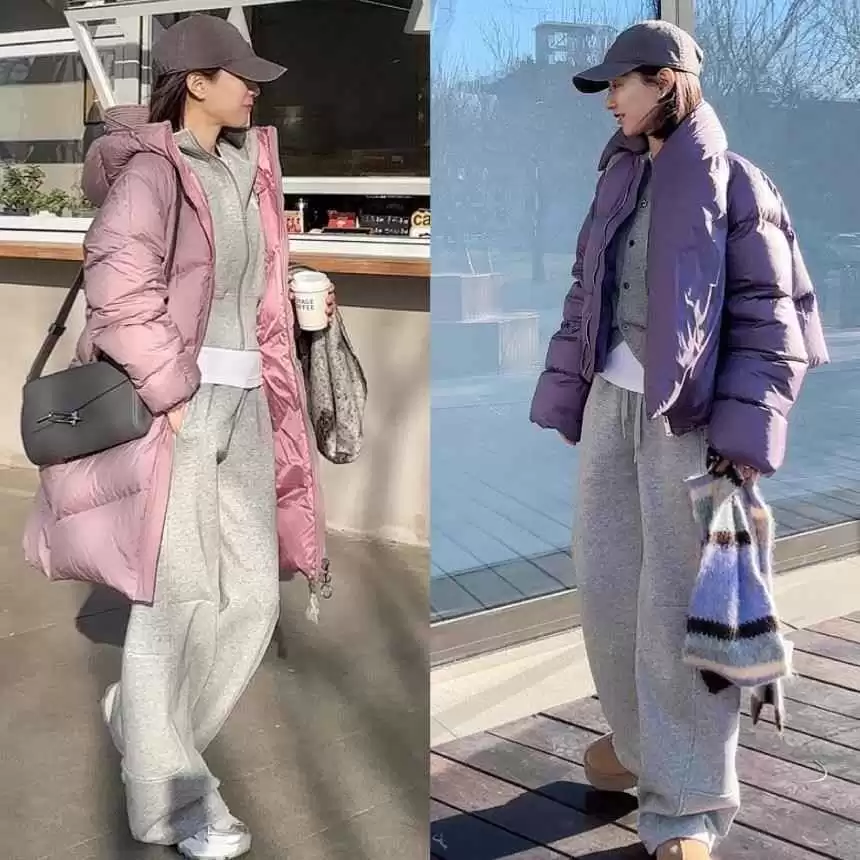 2023冬季潮流:40+女神必备的羽绒服阔腿裤和大衣卫衣穿搭术