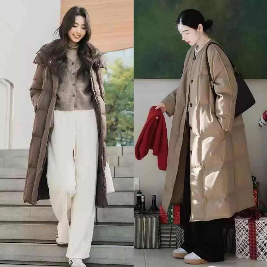 2023冬季潮流:40+女神必备的羽绒服阔腿裤和大衣卫衣穿搭术