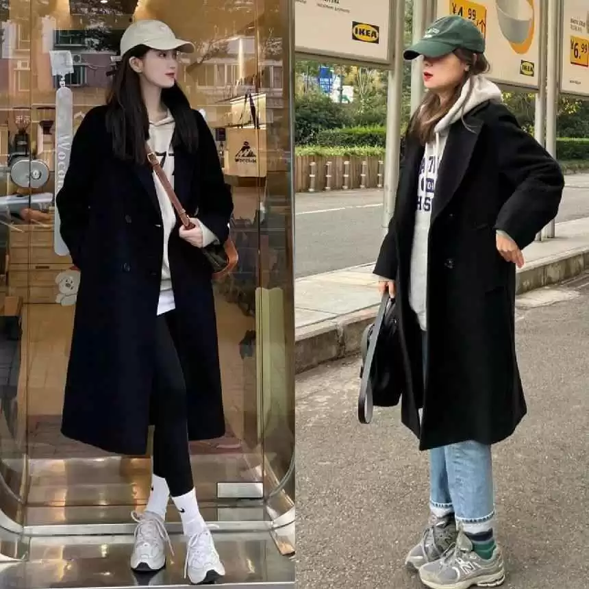 2023冬季潮流:40+女神必备的羽绒服阔腿裤和大衣卫衣穿搭术