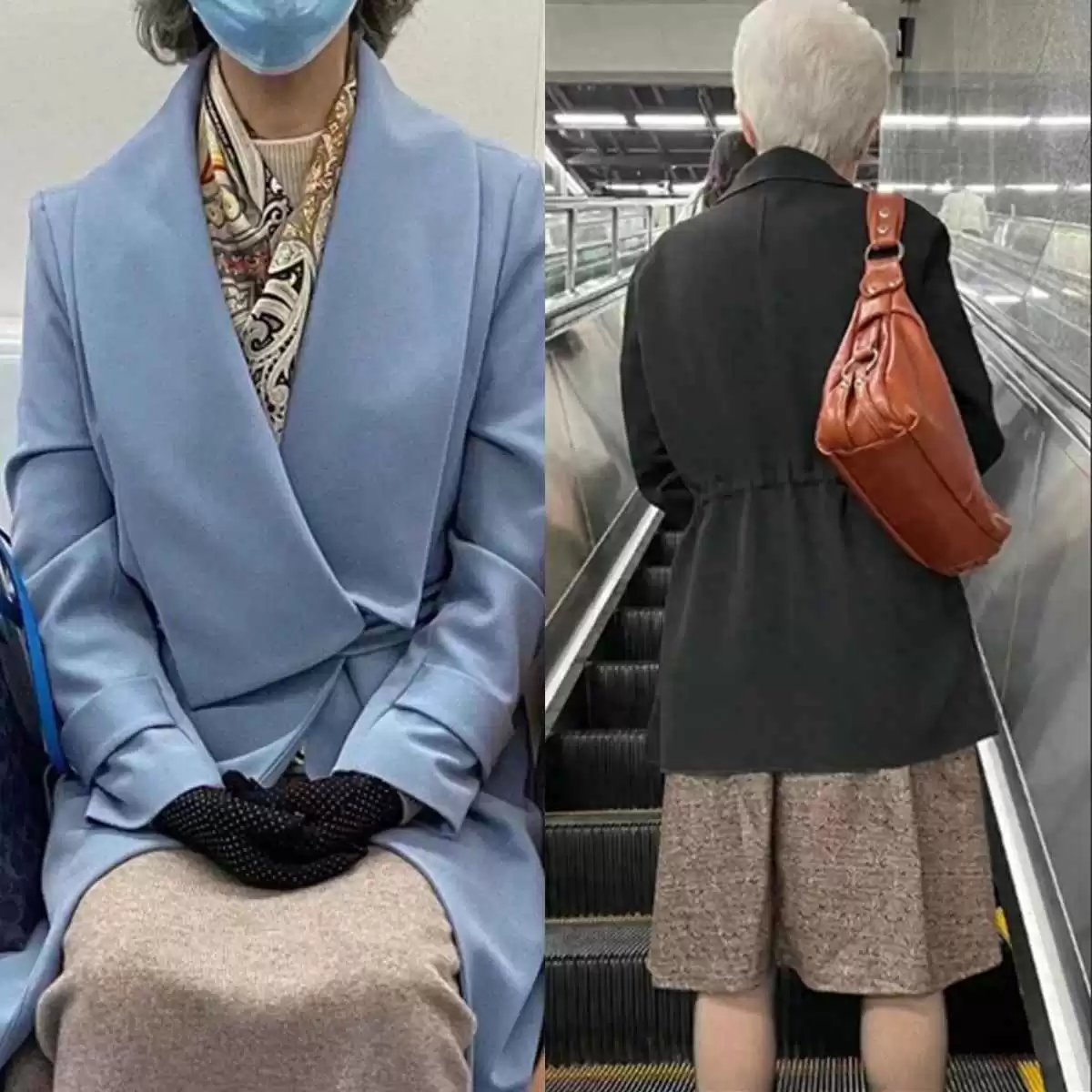 上海地铁奶奶穿搭大比拼:会穿vs不会穿,差距一目了然!