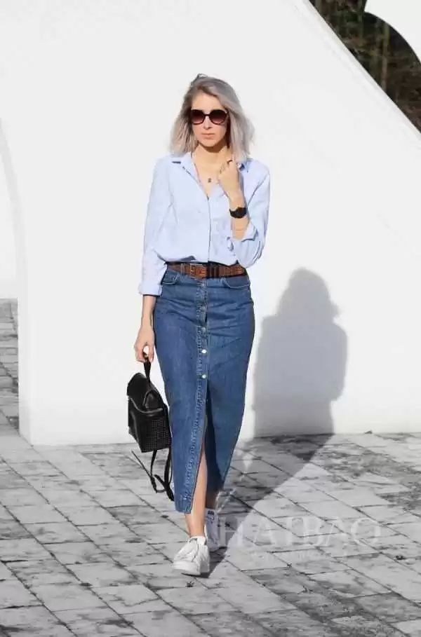 牛仔裙配鞋全攻略 穿出风格不撞衫